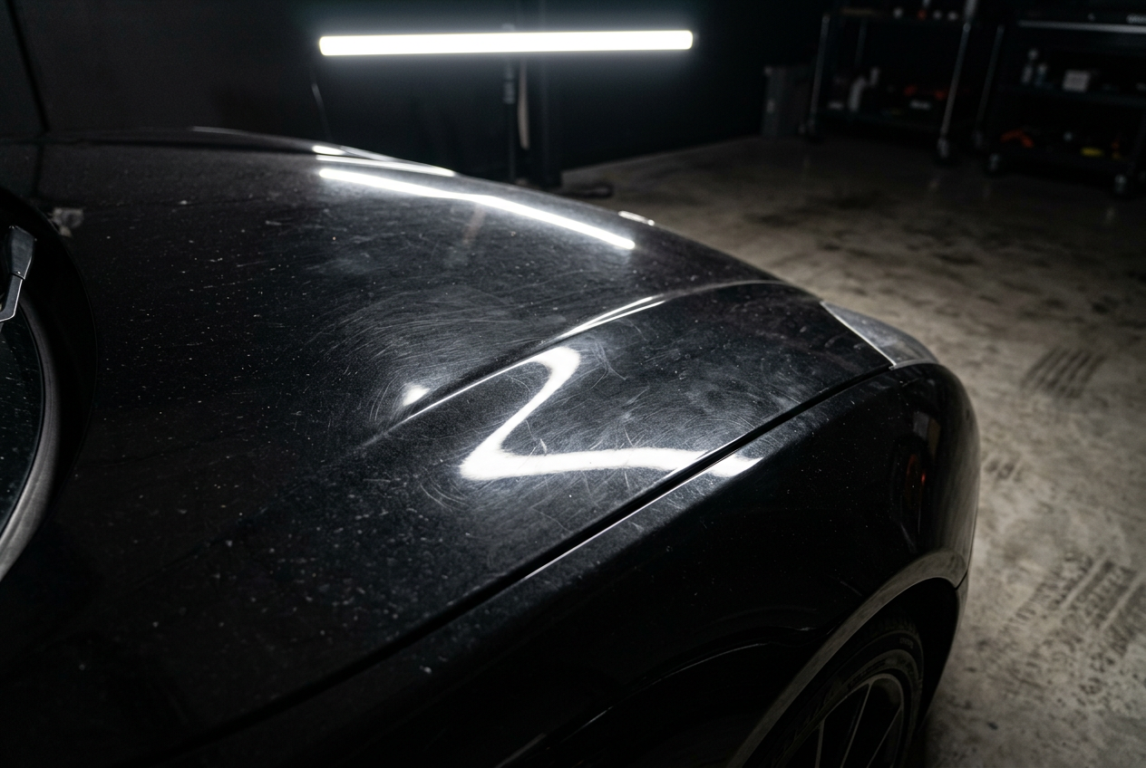 Paint correction and ceramic coating Toronto — before